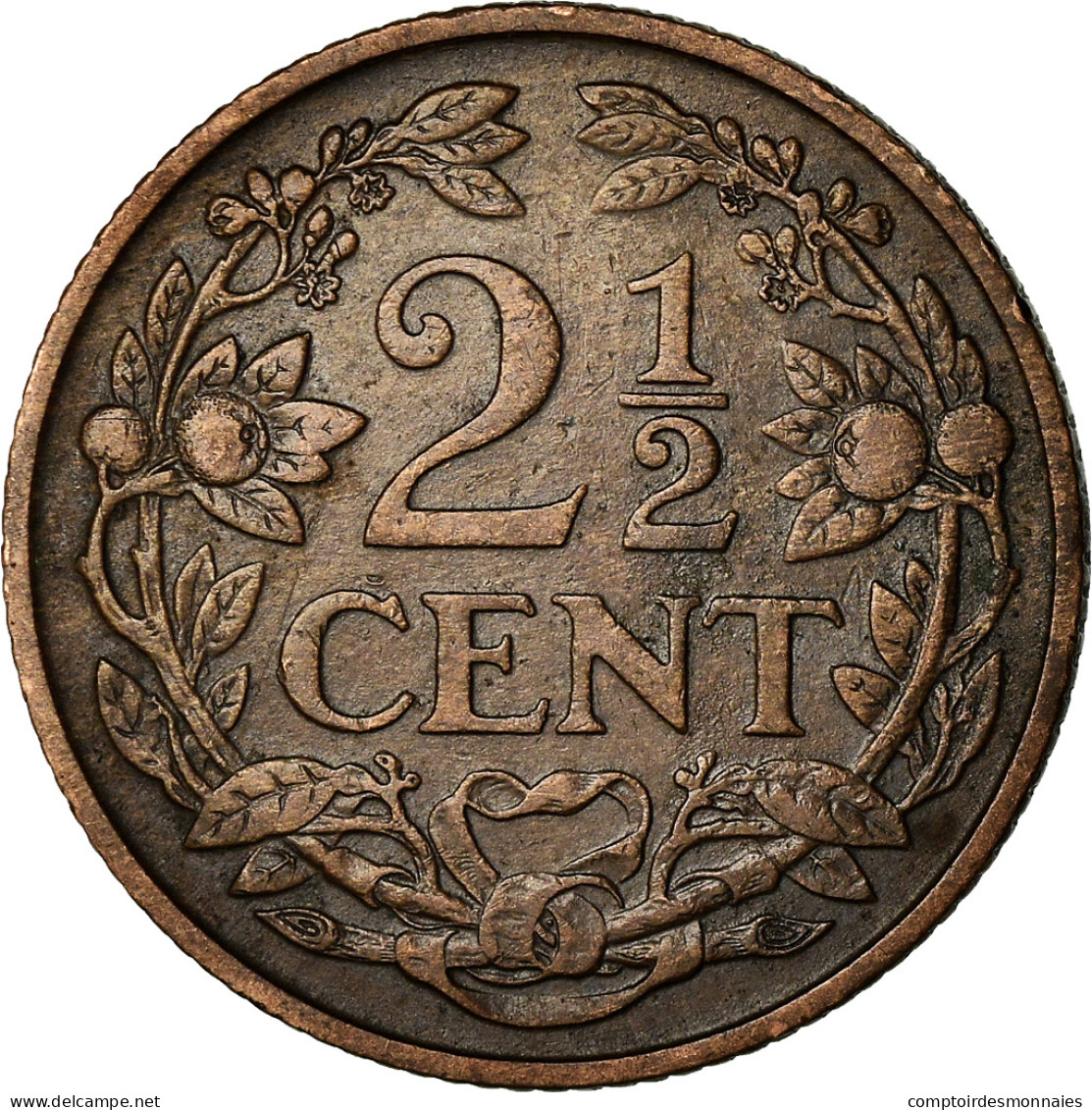 Monnaie, Pays-Bas, Wilhelmina I, 2-1/2 Cent, 1916, TTB, Bronze, KM:150 - 2.5 Centavos