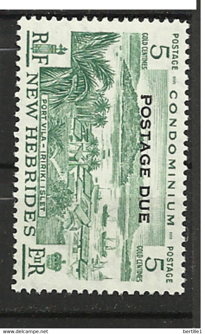 NOUVELLES HEBRIDES      N°  YVERT  : TAXE 41  NEUF AVEC  CHARNIERES      ( CH  3 / 18 ) - Postage Due