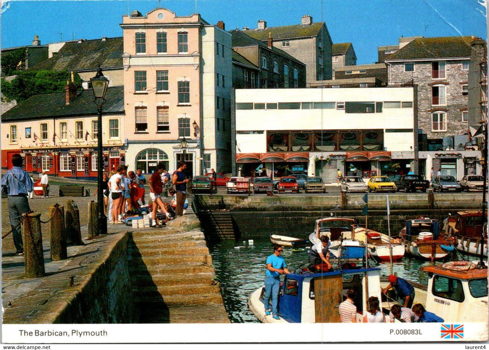 (1 P 30) UK (posted To France Without Postmark) Plymouth - The Barbican - Plymouth