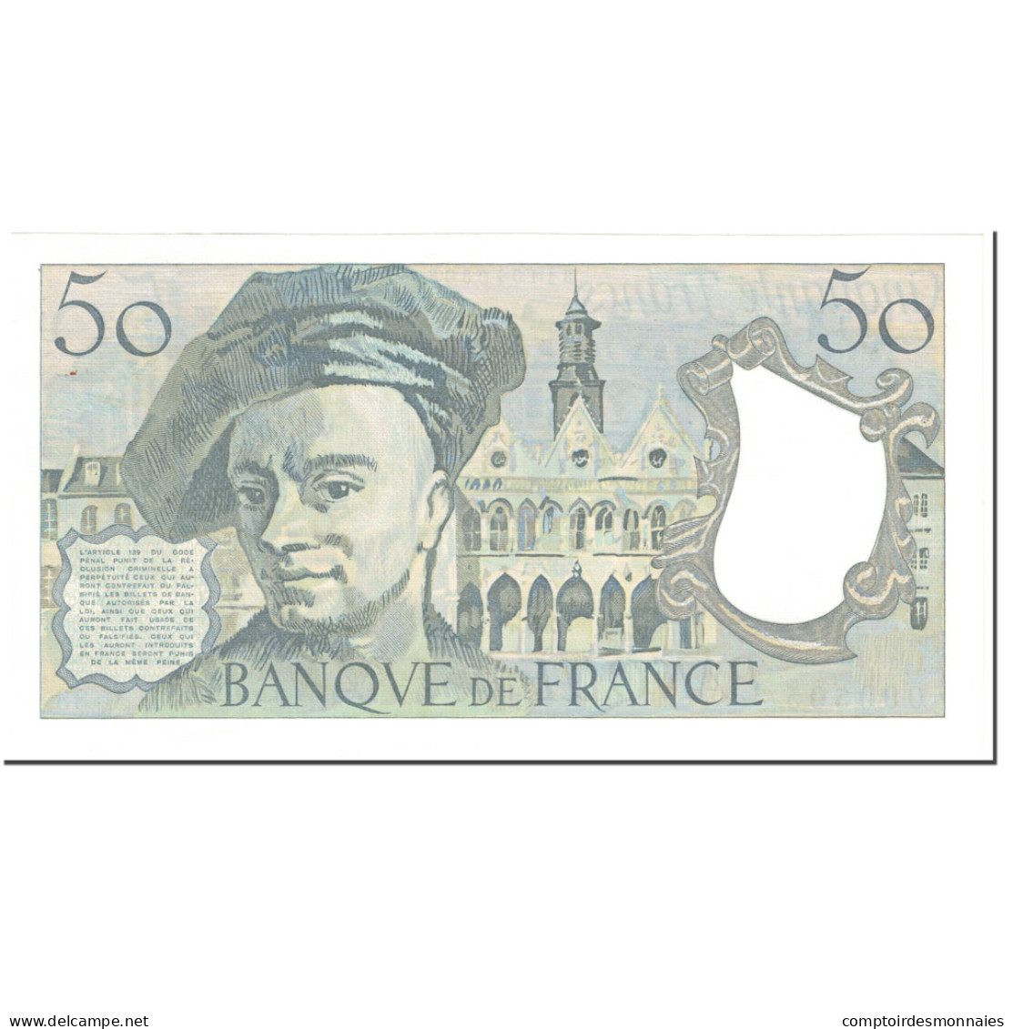 France, 50 Francs, Quentin De La Tour, 1983, Undated (1983), NEUF, Fayette:67.9 - 50 F 1976-1992 ''Quentin De La Tour''