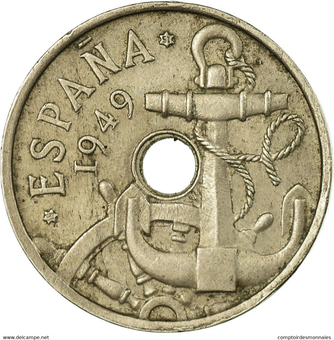 Monnaie, Espagne, Francisco Franco, Caudillo, 50 Centimos, 1951, TB+ - 50 Centesimi