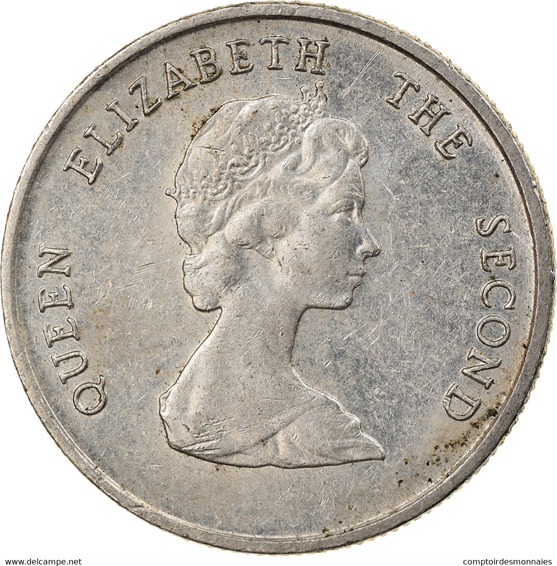 Monnaie, Etats Des Caraibes Orientales, Elizabeth II, 10 Cents, 1991, TTB - East Caribbean States