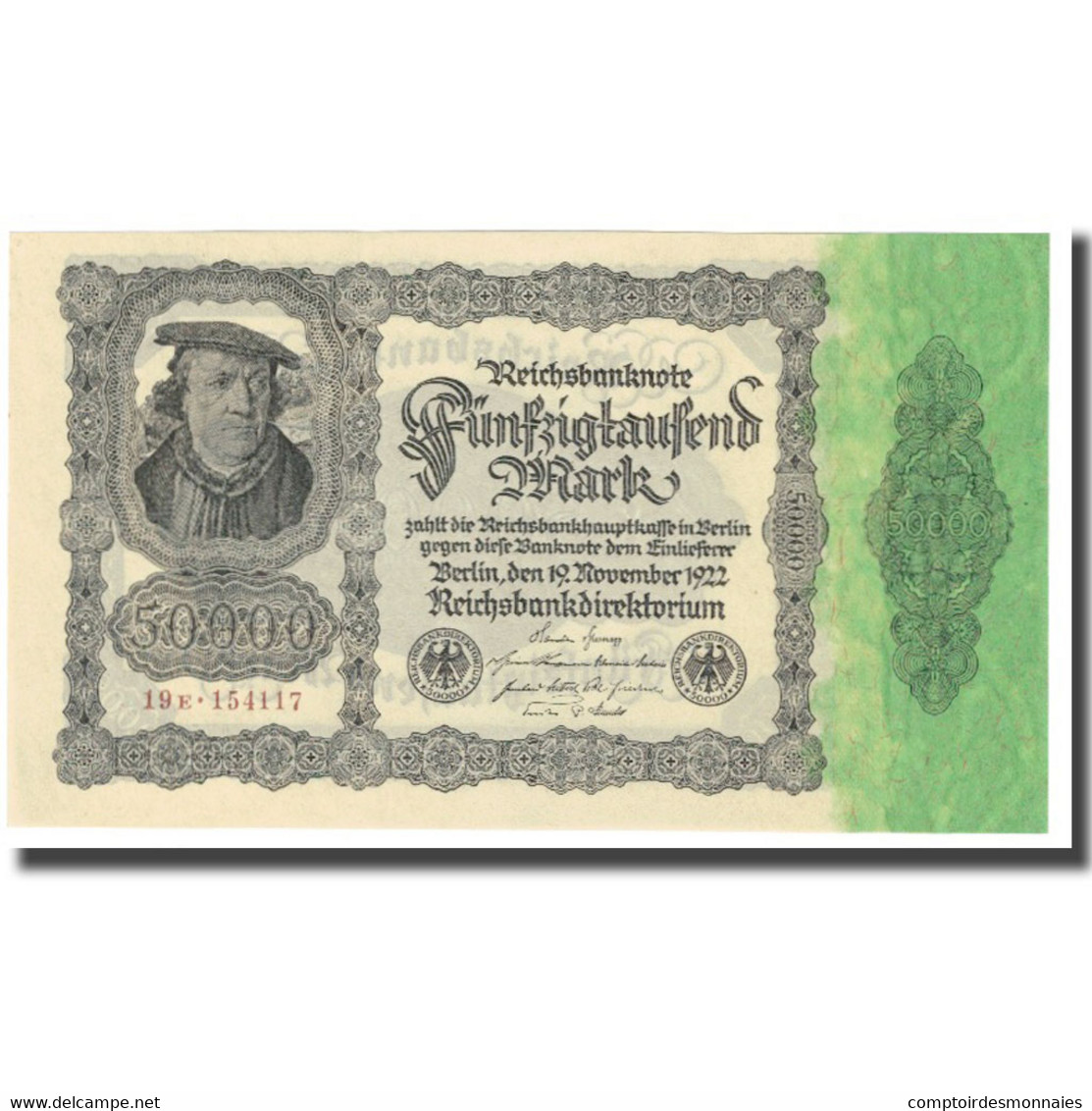 Billet, Allemagne, 50,000 Mark, 1922, 1922-11-19, KM:79, NEUF - 50.000 Mark