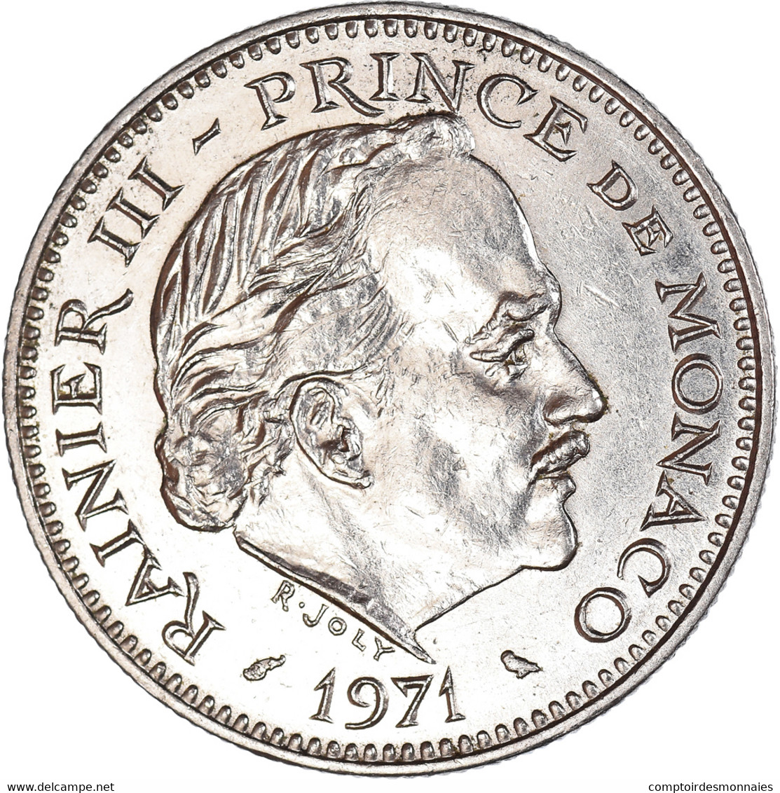 Monnaie, Monaco, 5 Francs, 1971 - 1960-2001 Nouveaux Francs