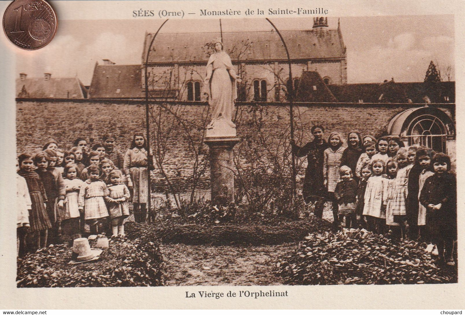 61- Très Belle Carte Postale Ancienne De  SEES  Monastère De La Sainte Famille    Le Vierge De L'Orphelinat - Sees