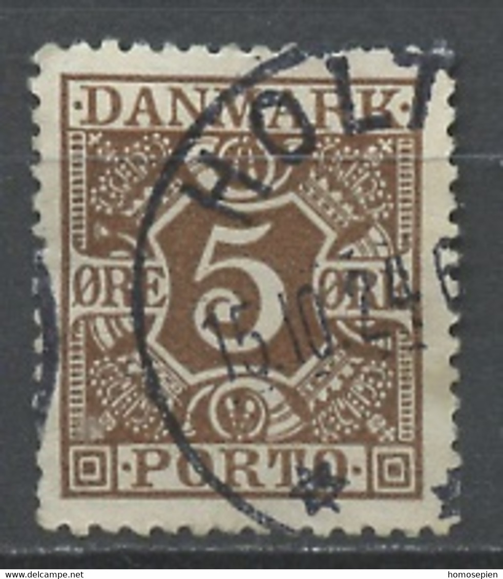 Danemark - Dänemark - Denmark Taxe 1921-27 Y&T N°T11 - Michel N°P11 (o) - 5ö Chiffre - Portomarken