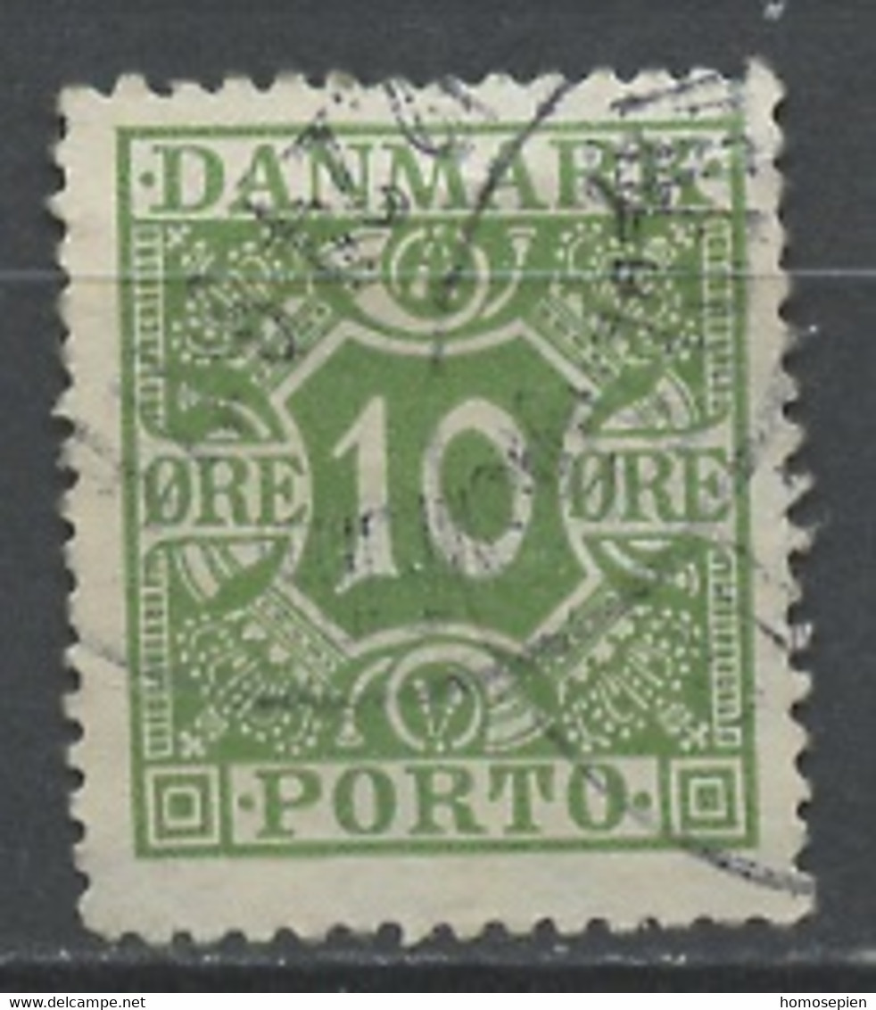 Danemark - Dänemark - Denmark Taxe 1921-27 Y&T N°T12 - Michel N°P13 (o) - 10ö Chiffre - Portomarken