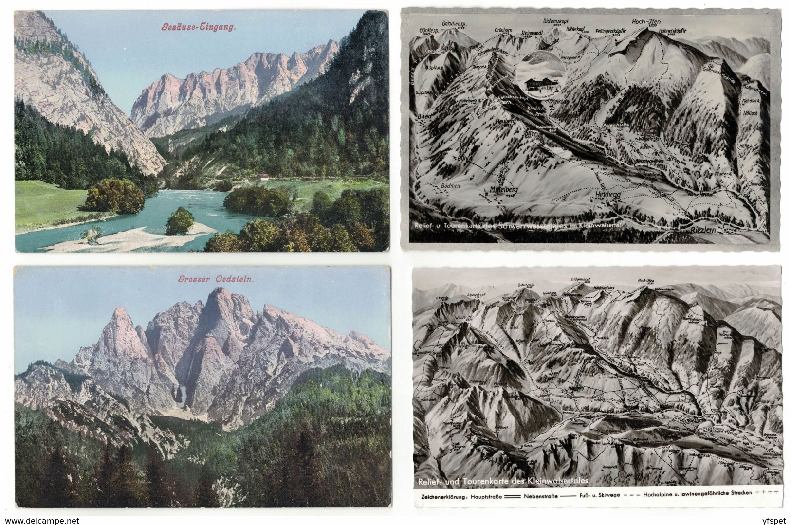 Mountains In Germany - Lot Of 8 Old PCs - Collections & Lots