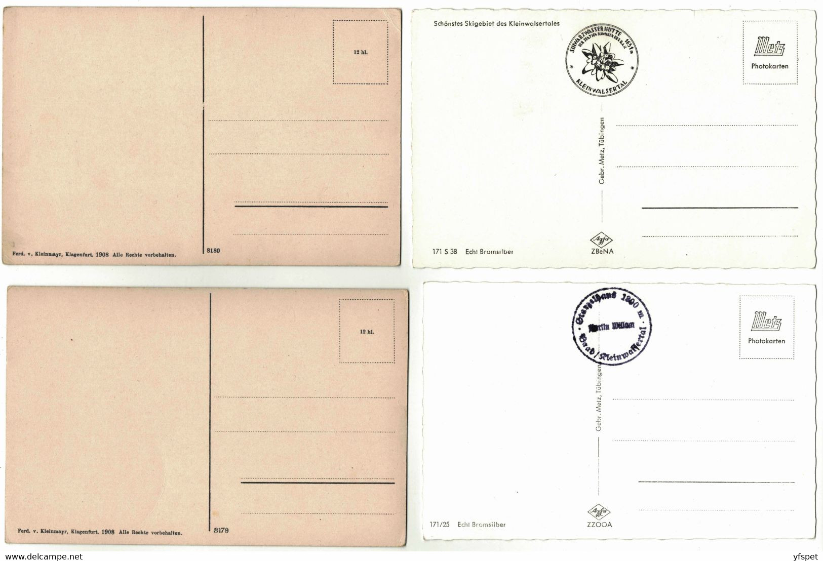 Mountains In Germany - Lot Of 8 Old PCs - Verzamelingen & Kavels