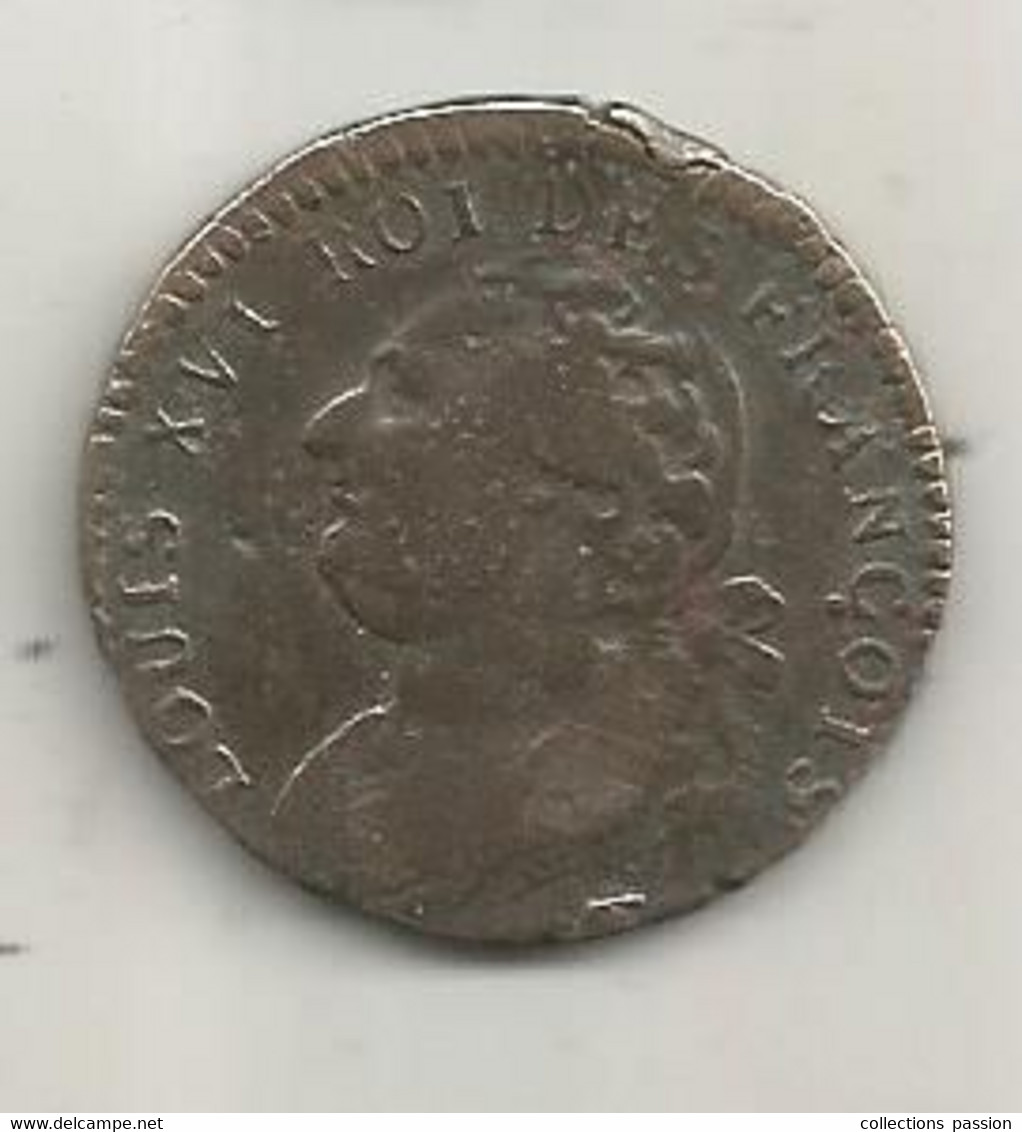 JC, Monnaie, France,  12 Deniers , LOUIS XVI,  Roi Des François, 1792, 4 De La Lib , 2 Scans - 1792-1804 1ère République (An I – An XII)