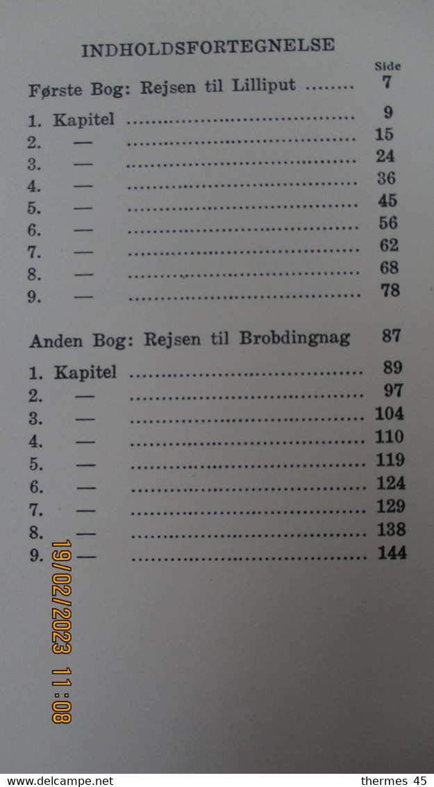 1923 / En Danois / GULLIVERS REJSER / JONATHAN SWIFT / GYLDENDALSKE BOGHANDEL
