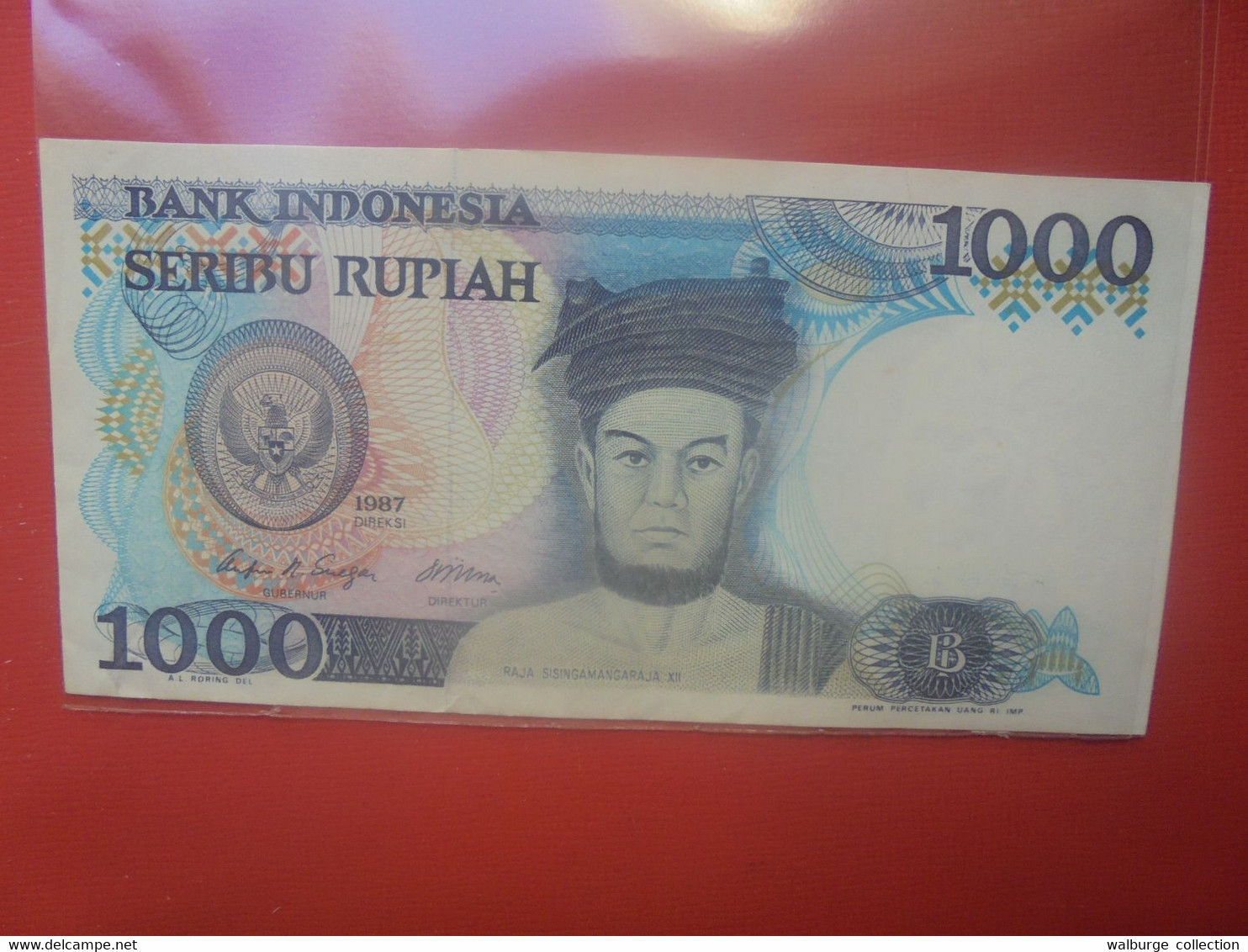 INDONESIE 1000 RUPIAH 1987 Peu Circuler (B.29) - Indonésie