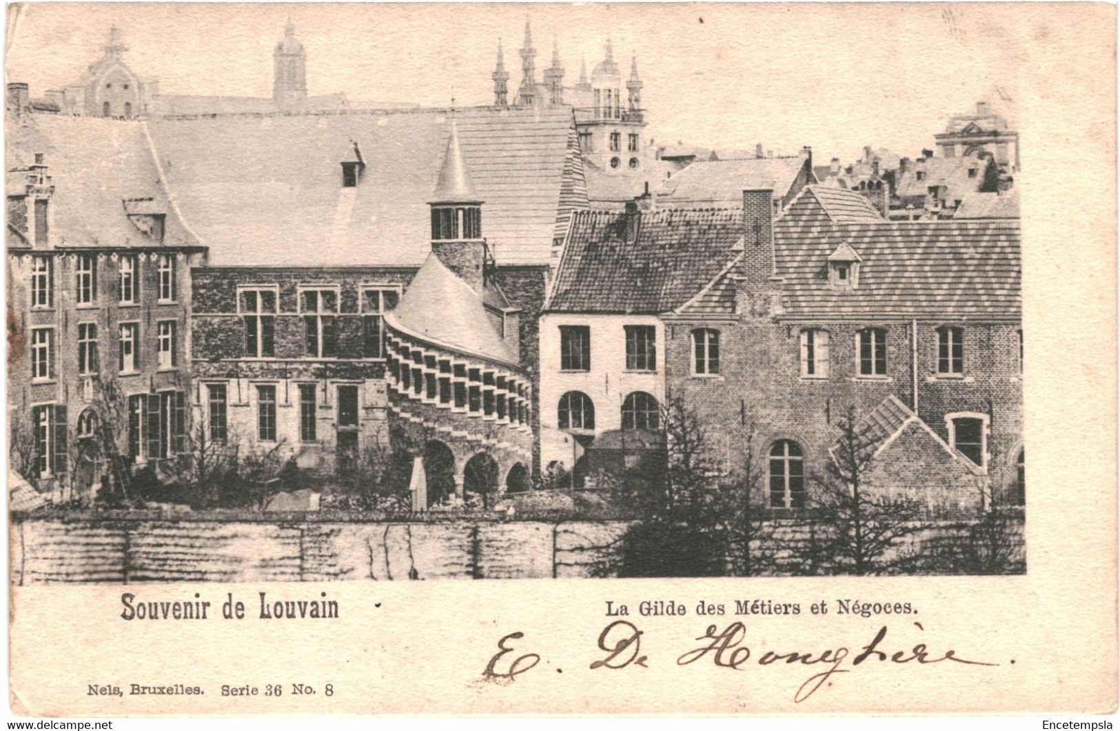 CPA  Carte Postale Belgique Louvain Souvenir  La Gilde Des Métiers Et Négoces 1902  VM64254 - Leuven