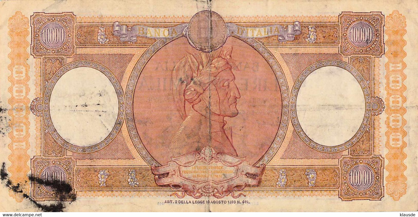 BANCONOTE BANCA D'ITALIA 10 000 LIRE 19481 VG/G (IV) - Other & Unclassified