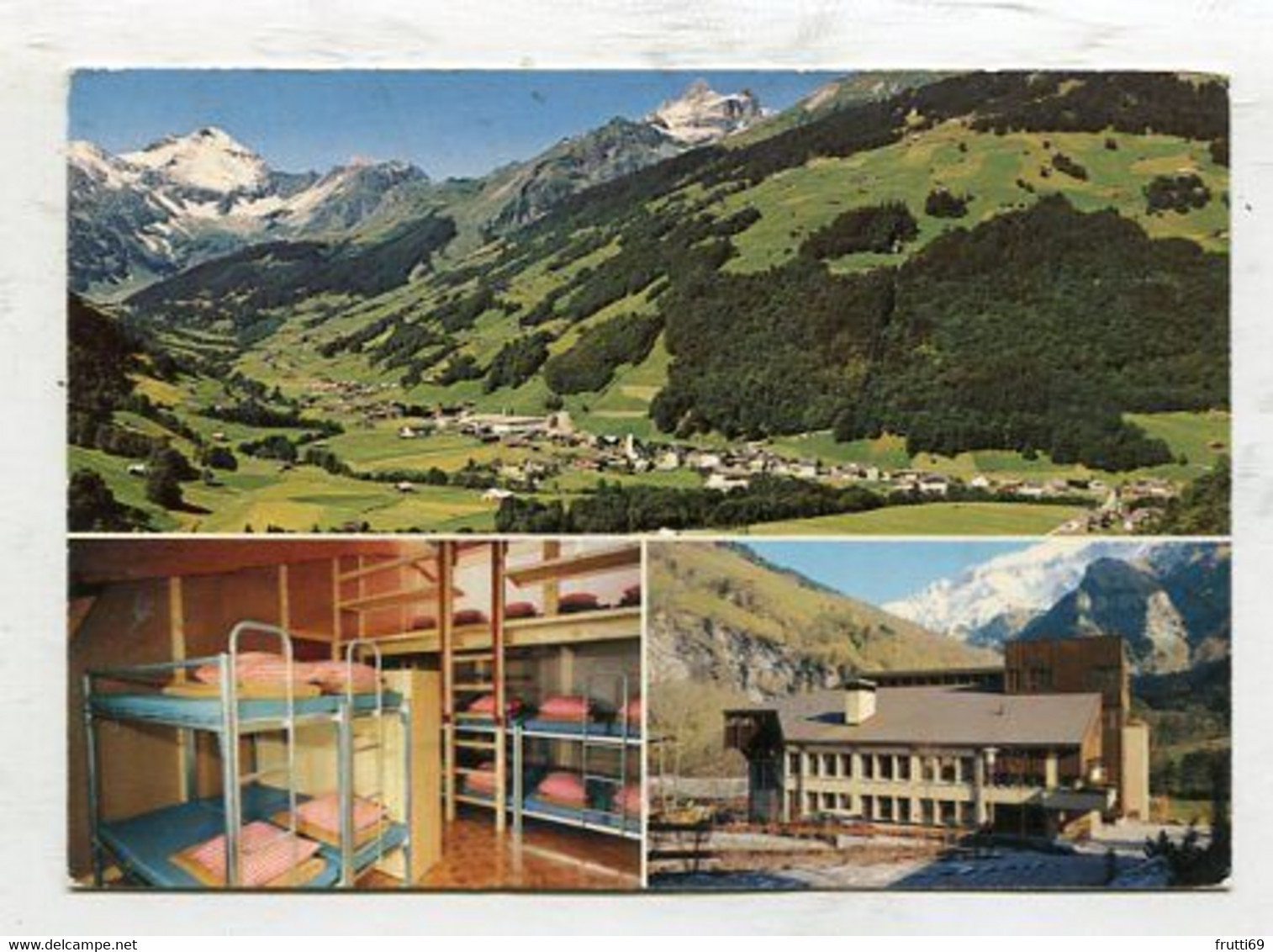 AK 120359 SWITZERLAND - Elm Mit Hausstock ... Touristenlager Im Gemeindehaus - Elm