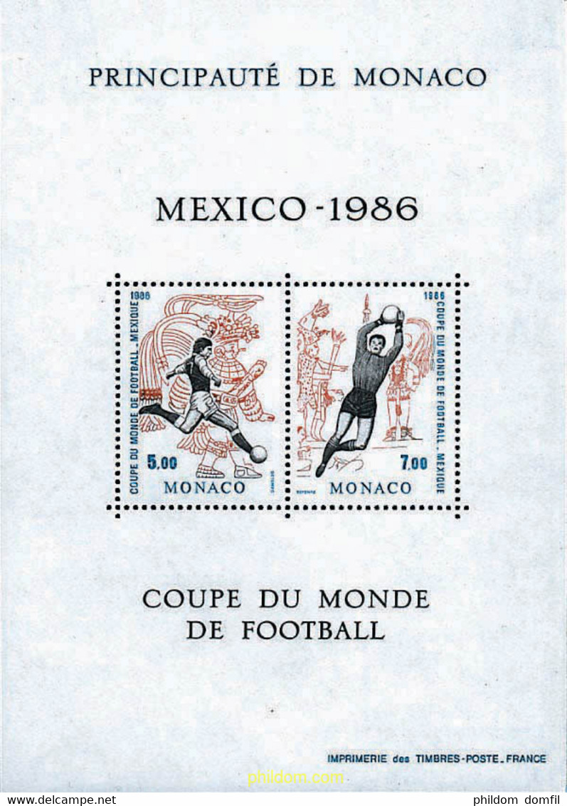 67792 MNH MONACO 1986 COPA DEL MUNDO DE FUTBOL. MEXICO-86 - Andere & Zonder Classificatie
