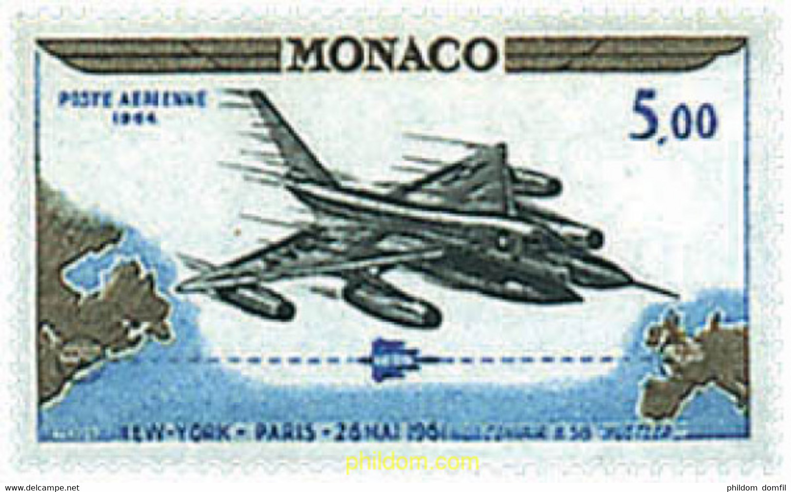 227424 MNH MONACO 1964 50 ANIVERSARIO DEL RALLYE AEREO DE MONACO - Other & Unclassified