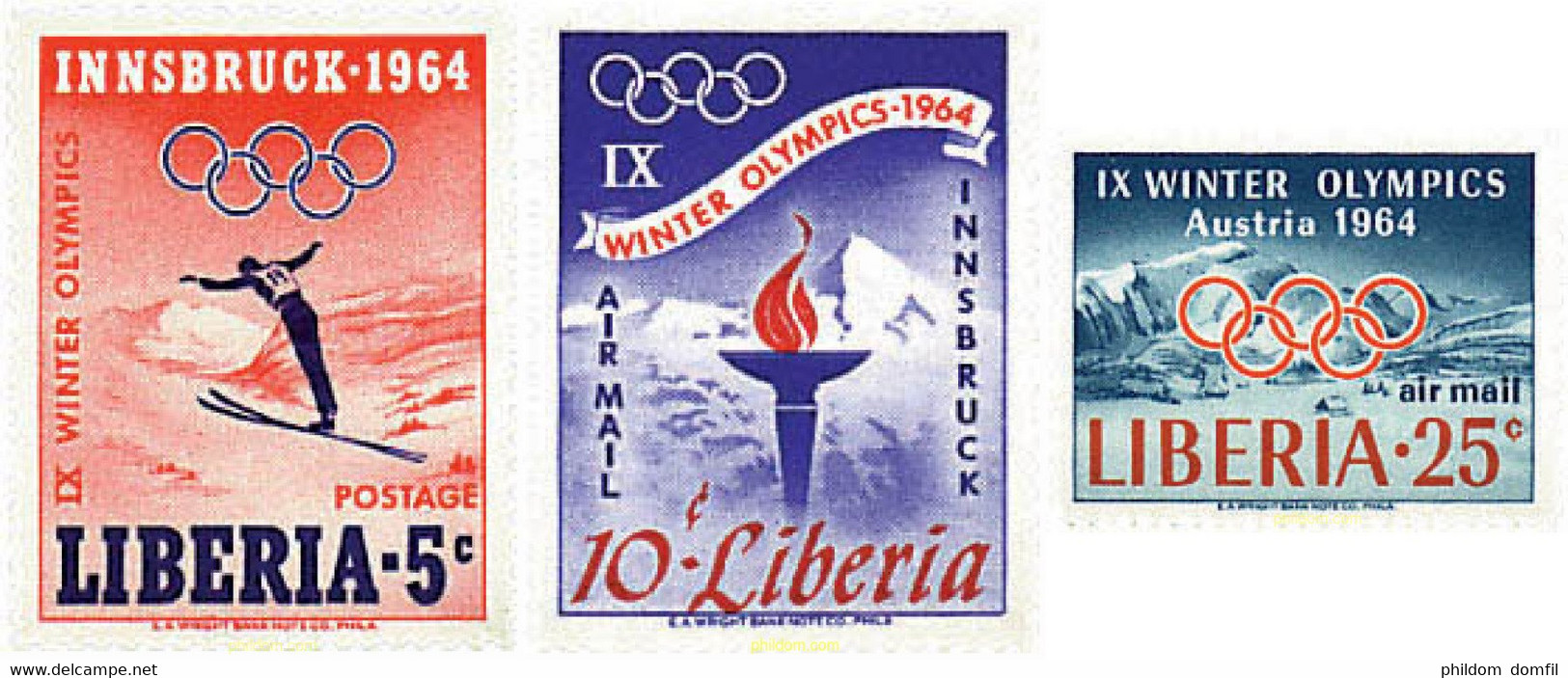 71111 MNH LIBERIA 1963 9 JUEGOS OLIMPICOS DE INVIERNO. INNSBRUCK 1964 - Winter 1964: Innsbruck