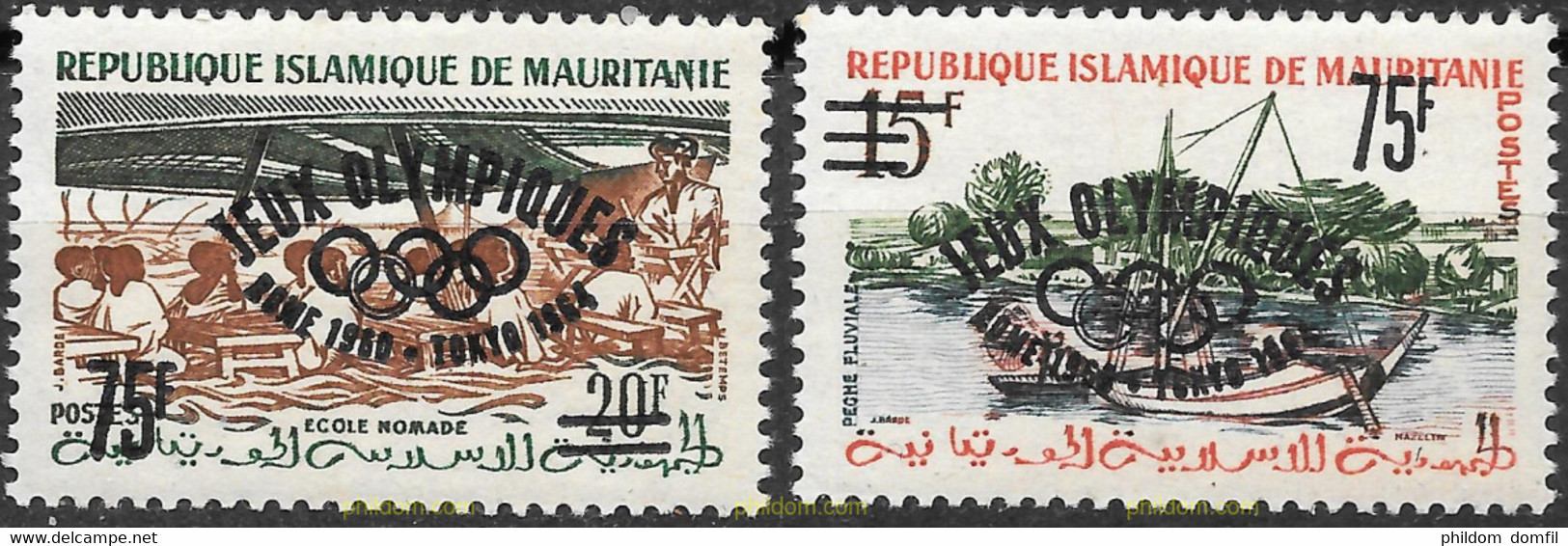 104818 MNH MAURITANIA 1962 17 JUEGOS OLIMPICOS VERANO ROMA 1960. - 18 JUEGOS OLIMPICOS VERANO TOKIO 1964 - Mauritanie (1960-...)