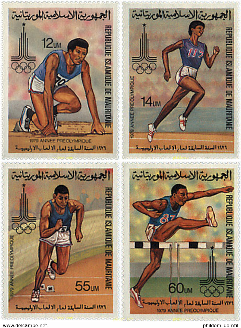 71296 MNH MAURITANIA 1979 22 JUEGOS OLIMPICOS VERANO MOSCU 1980 - Mauritanie (1960-...)