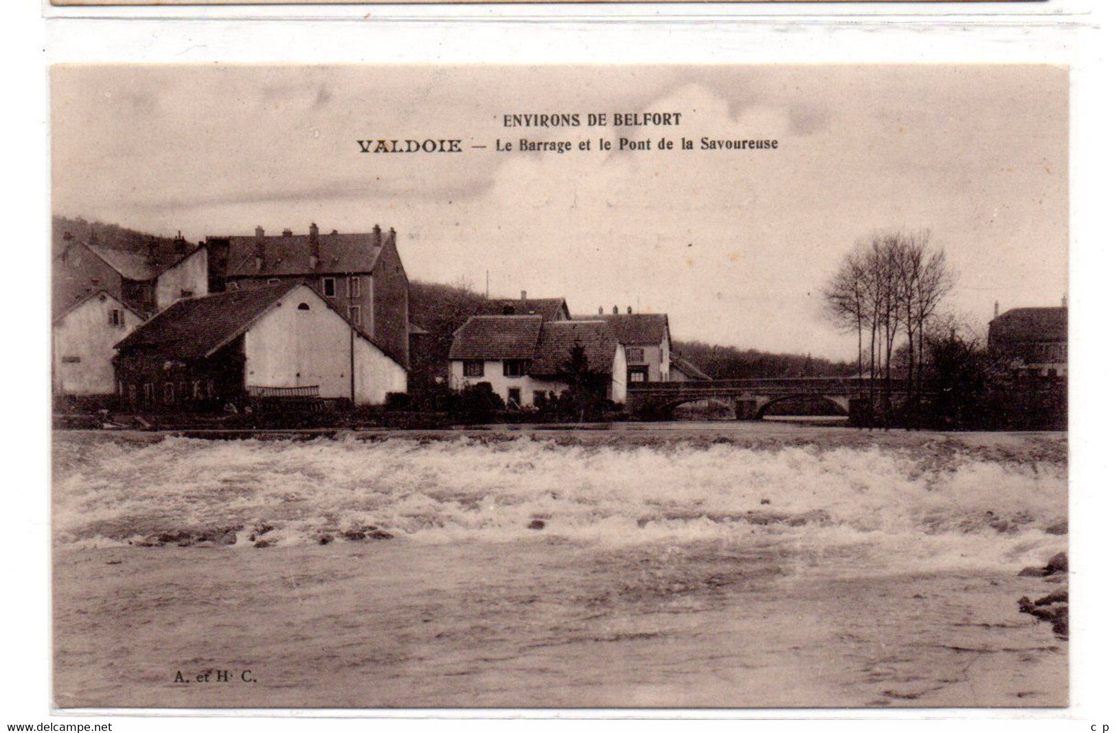 Valdoie - Le Barrage Et Le Pont De La Savoureuse - CPA°Rn - Valdoie