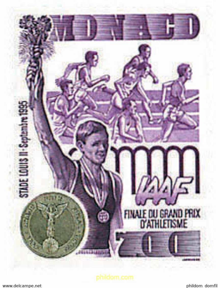 67808 MNH MONACO 1995 FINAL DEL GRAN PREMIO DE ATLETISMO - Autres & Non Classés