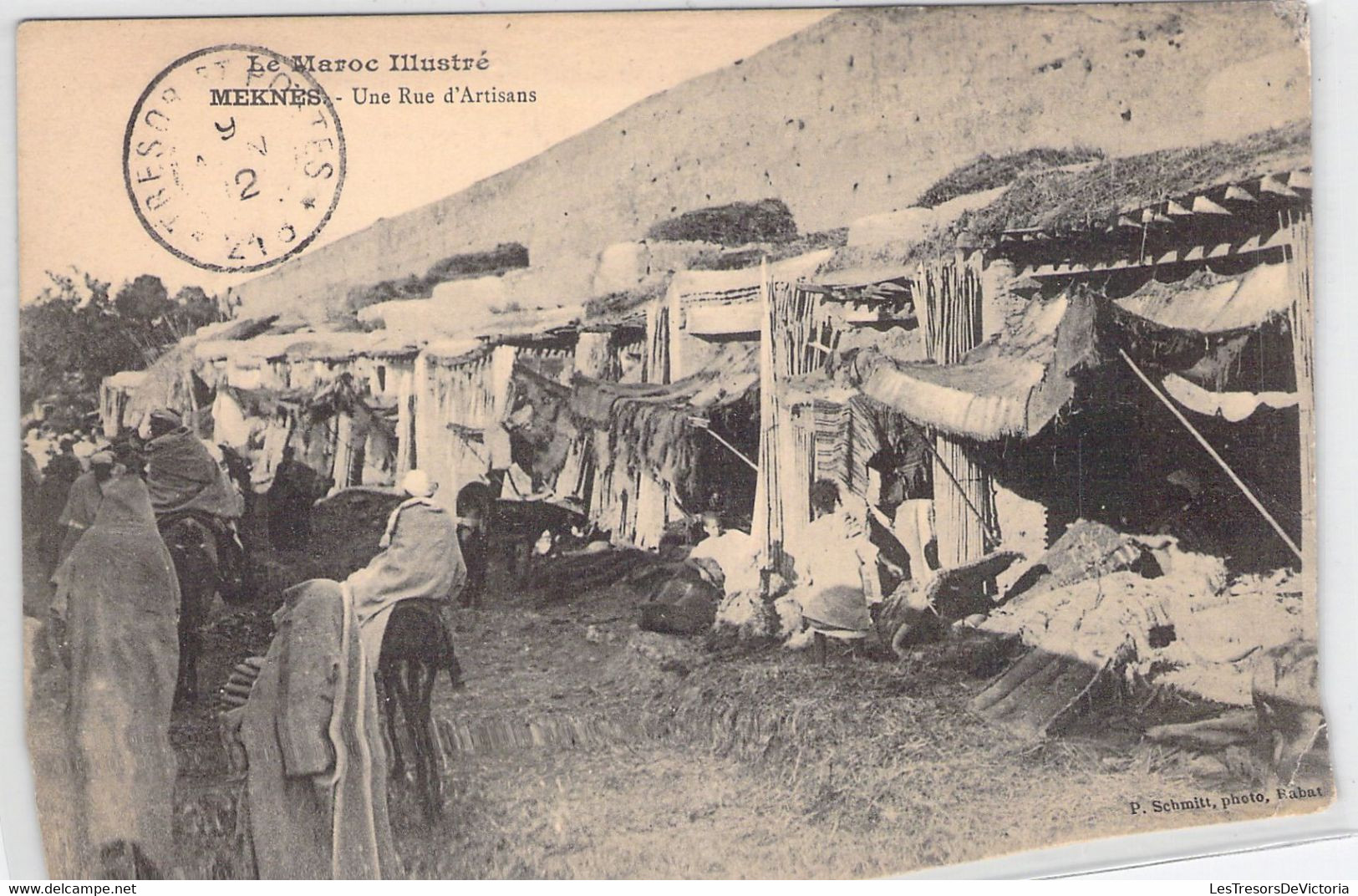 MAROC - MEKNES - Une Rue D'Artisans - Commerce - Cartes Postales Anciennes - Meknès