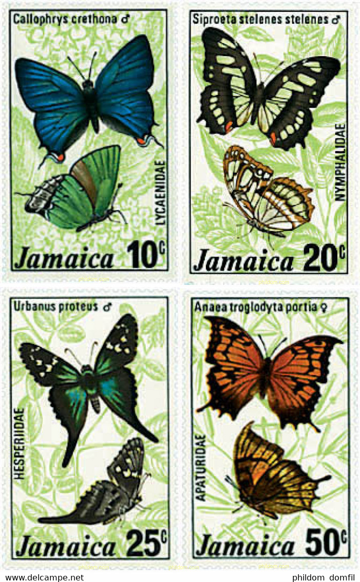 94881 MNH JAMAICA 1978 MARIPOSAS DE JAMAICA - Araignées