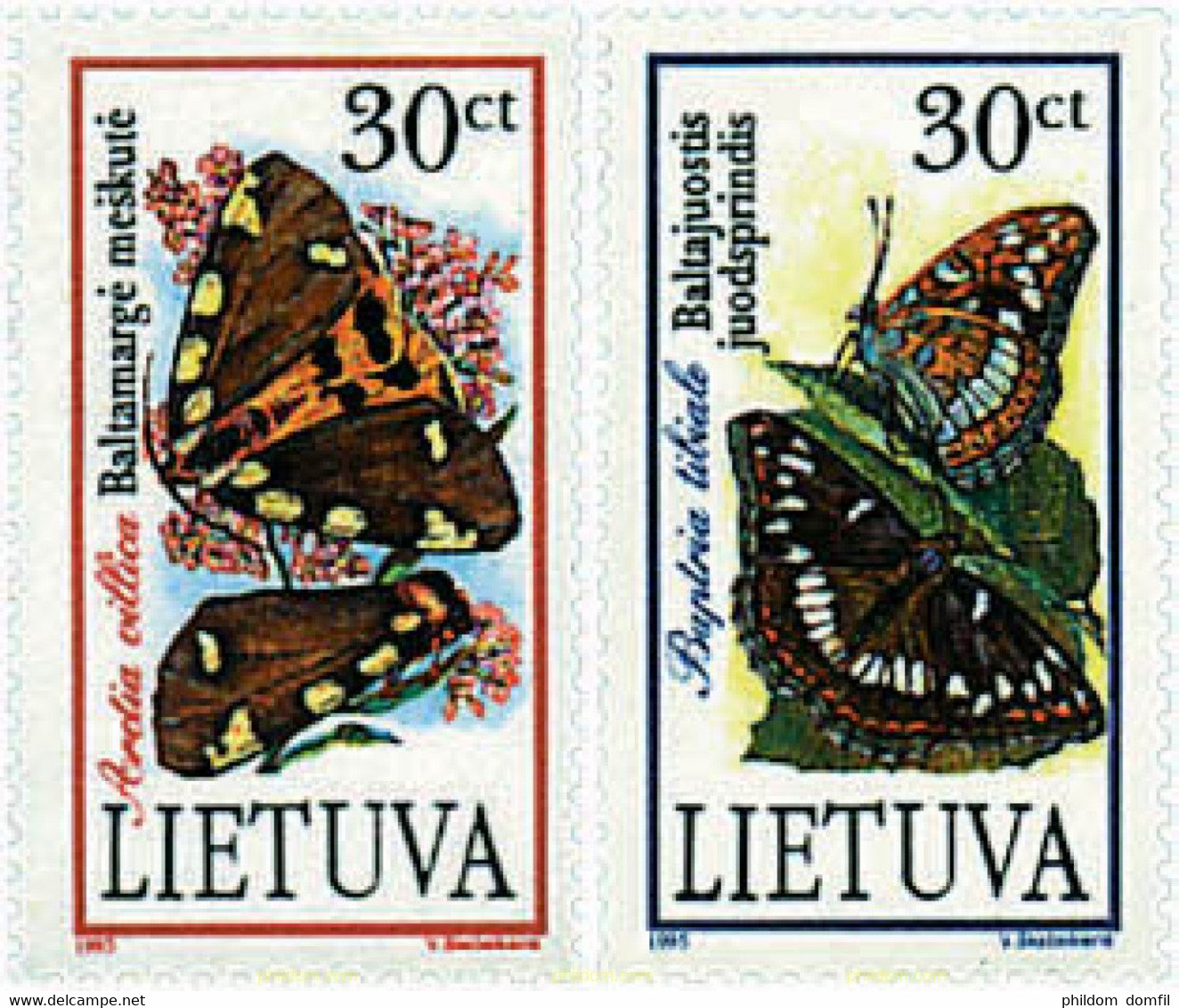 97163 MNH LITUANIA 1995 PROTECCION DE LA NATURALEZA - Spiders