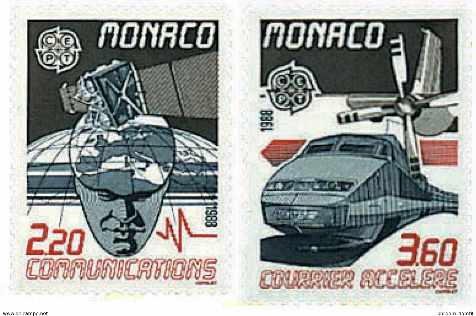 62701 MNH MONACO 1988 EUROPA CEPT. TRANSPORTE Y MEDIOS DE COMUNICACION - Other & Unclassified