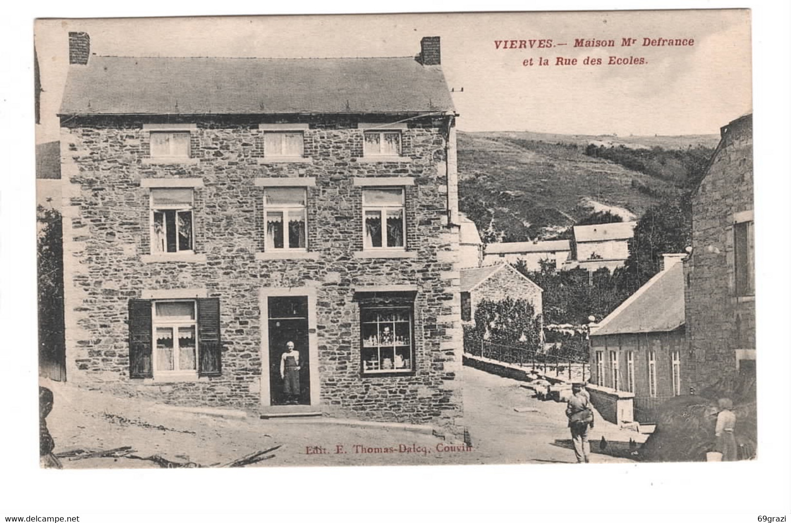 Vierves Maison Defrance Et Rue Des Ecoles - Viroinval