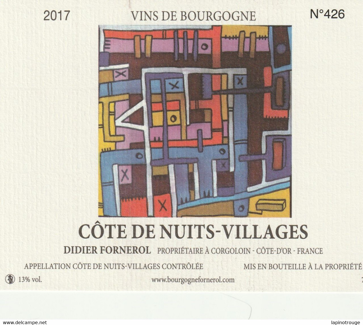 Etiquette Vin TAREK Festival BD Vini BD Dijon 2019 (La Guerre Des Gaules - Art De La Table