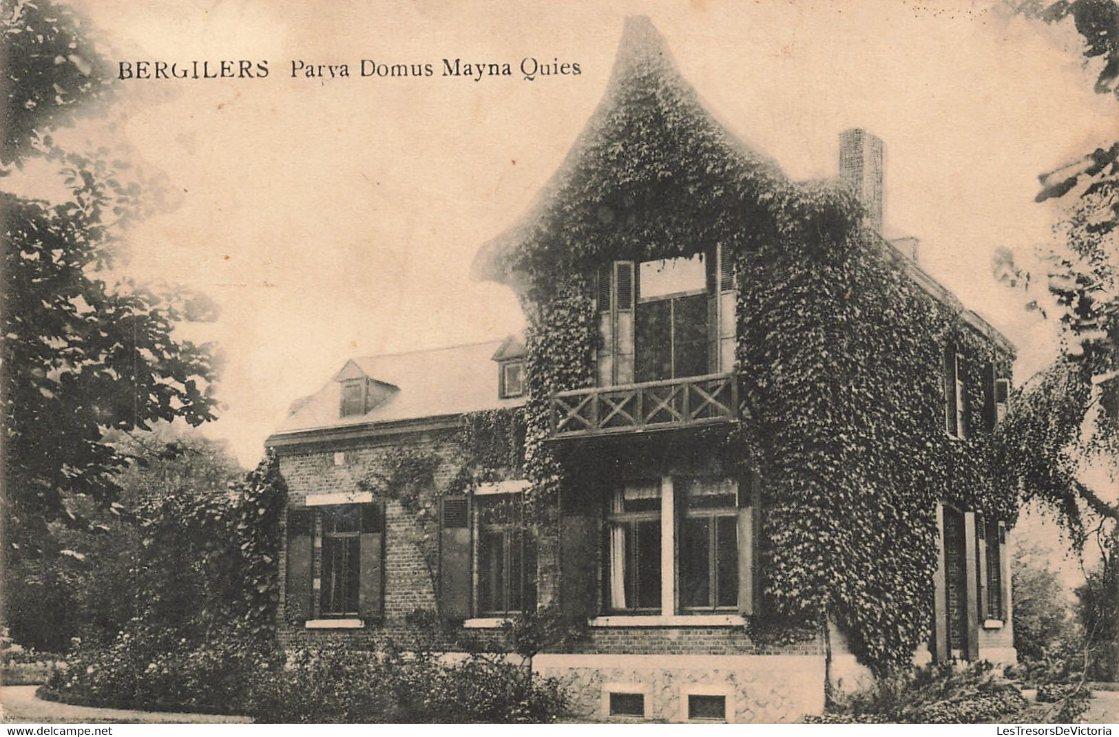 Belgique - Bergilers - Parva Domus Mayna Quies - Photo Butenaers - Carte Postale Ancienne - Oreye