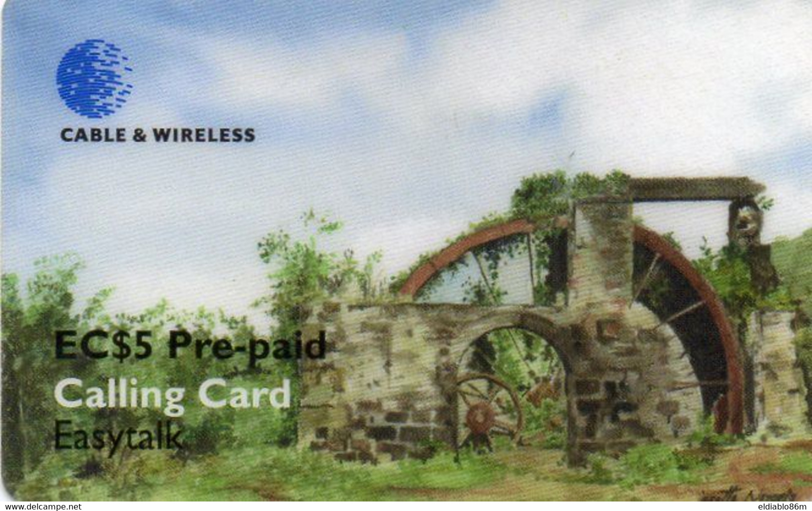 ST. VINCENT & THE GRENADINES - PREPAID - THE AQUEDUCT - SVD-38 - HIGHLY USED - St. Vincent & The Grenadines