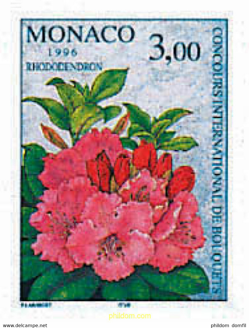 97044 MNH MONACO 1996 29 CONCURSO INTERNACIONAL DE RAMOS DE FLORES - Altri & Non Classificati