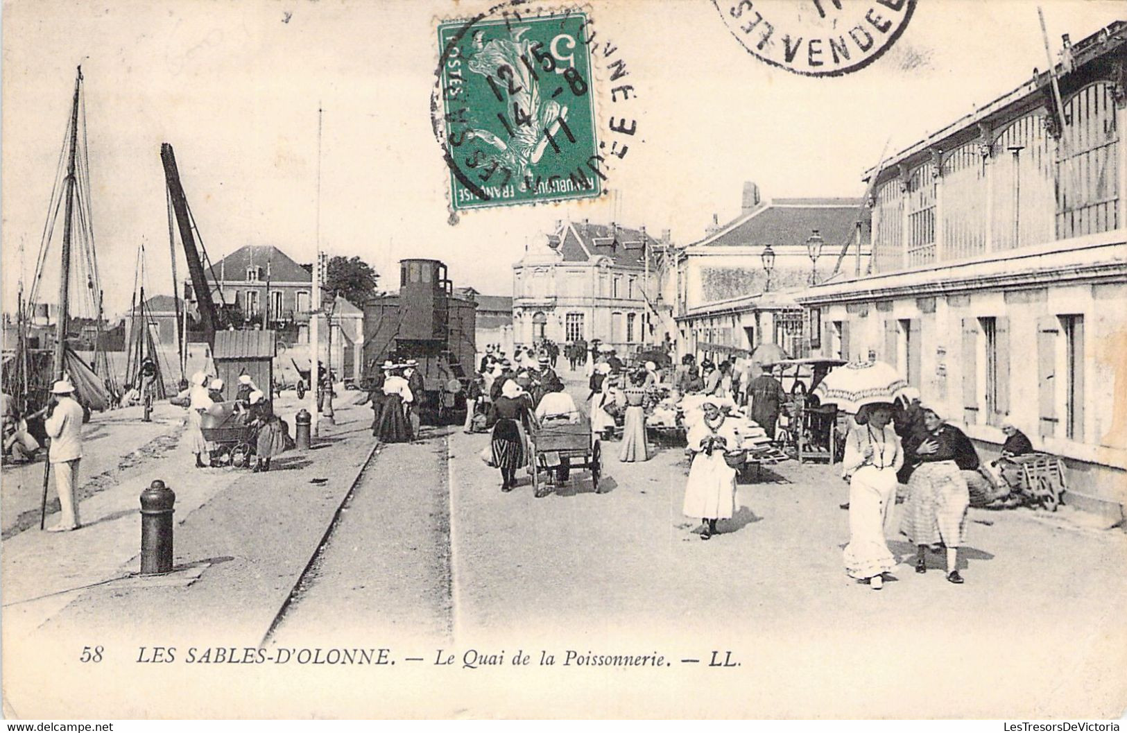 FRANCE - 85 - LES SABLES D'OLONNE - Le Quai De La Poissonnerie - LL - Cartes Postales Anciennes - Sables D'Olonne