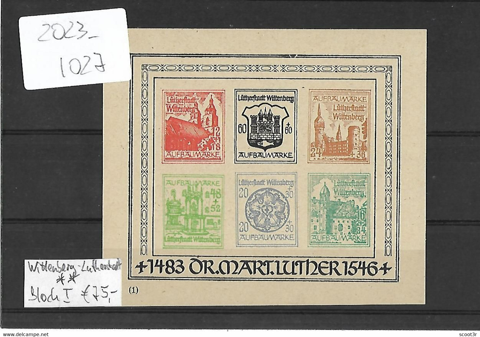 Lokalpost,Wittenberg-Lutherstadt, Michel Nr.Block I, Postfrisch, Selten Im Angebot, Siehe Photo - Postfris