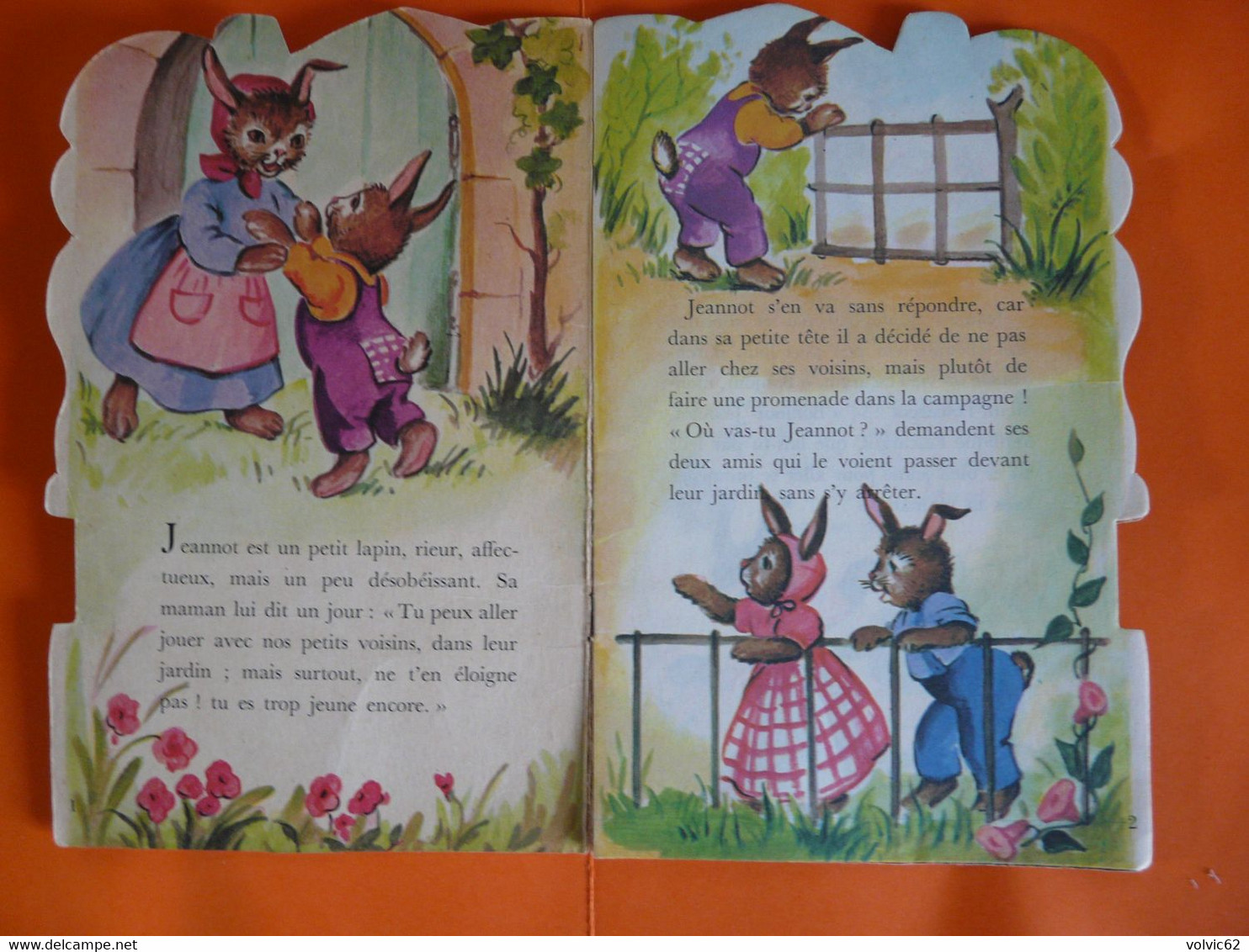 Le Lapin Désobéissant   Illustration J. Largarde  S. 66/28  1960  M.A Hemmerlin - Biblioteca Rosa