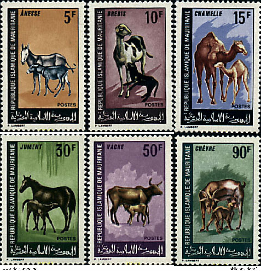 68127 MNH MAURITANIA 1968 ANIMALES DOMESTICOS - Mauritanie (1960-...)