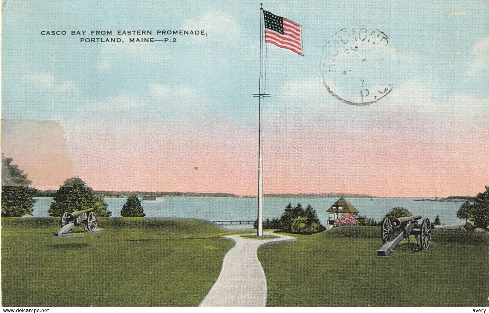 Portland, Maine, Casco Bay From Eastern Promenade - Portland