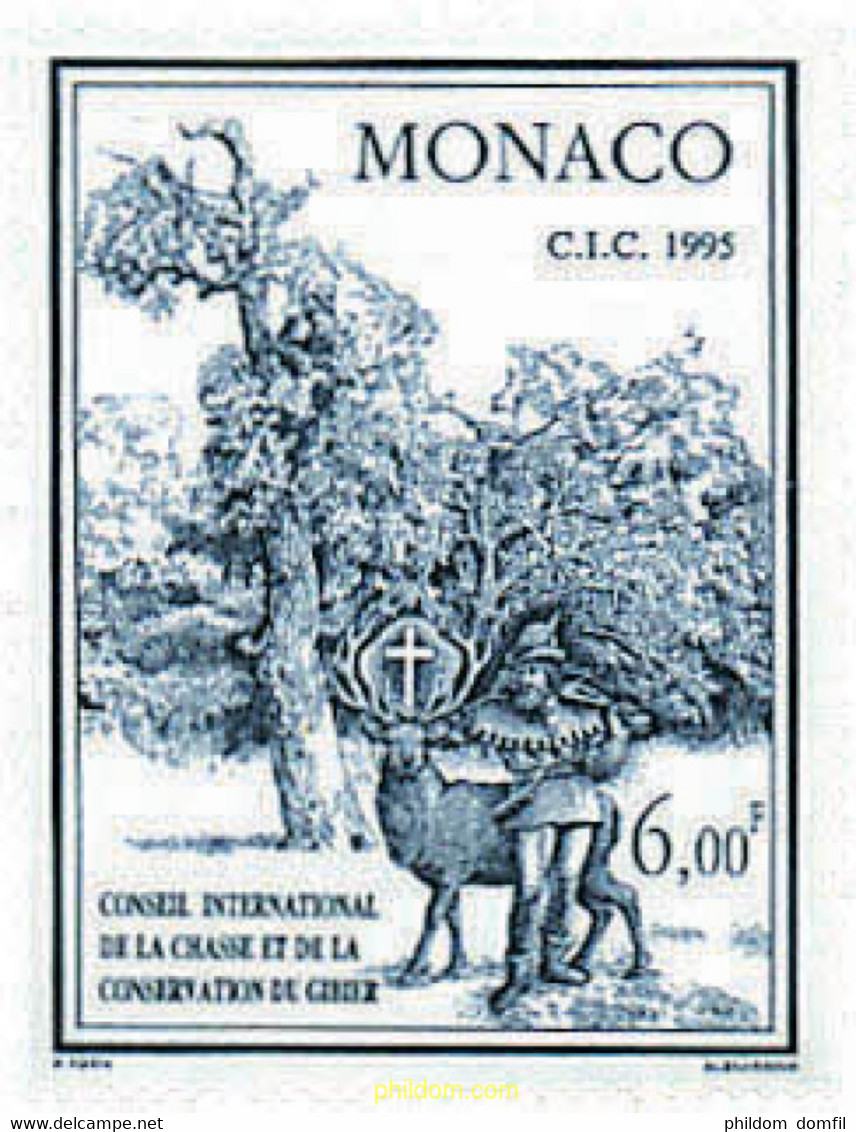 32956 MNH MONACO 1995 ASAMBLEA GENERAL DEL CONSEJO INTERNACIONAL DE CAZA - Other & Unclassified