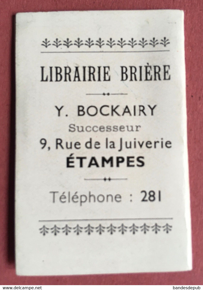 Briere Bockairy Rue Juiverie Etampes Mini Calendrier Almanach Ill Petit Marin Pipe Art Deco Librairie - Petit Format : 1921-40