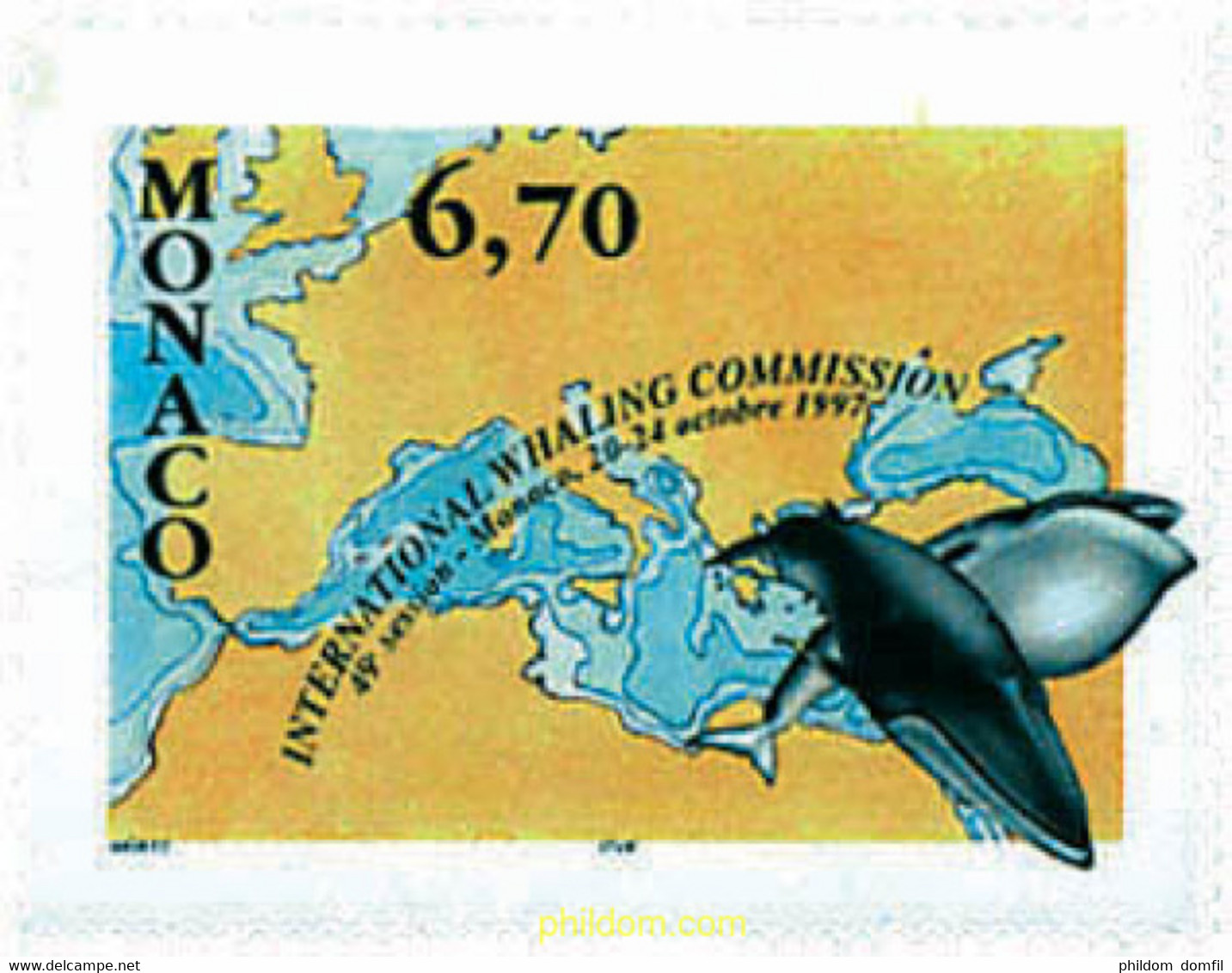 76921 MNH MONACO 1997 PROTECCION DE LAS BALLENAS - Otros & Sin Clasificación