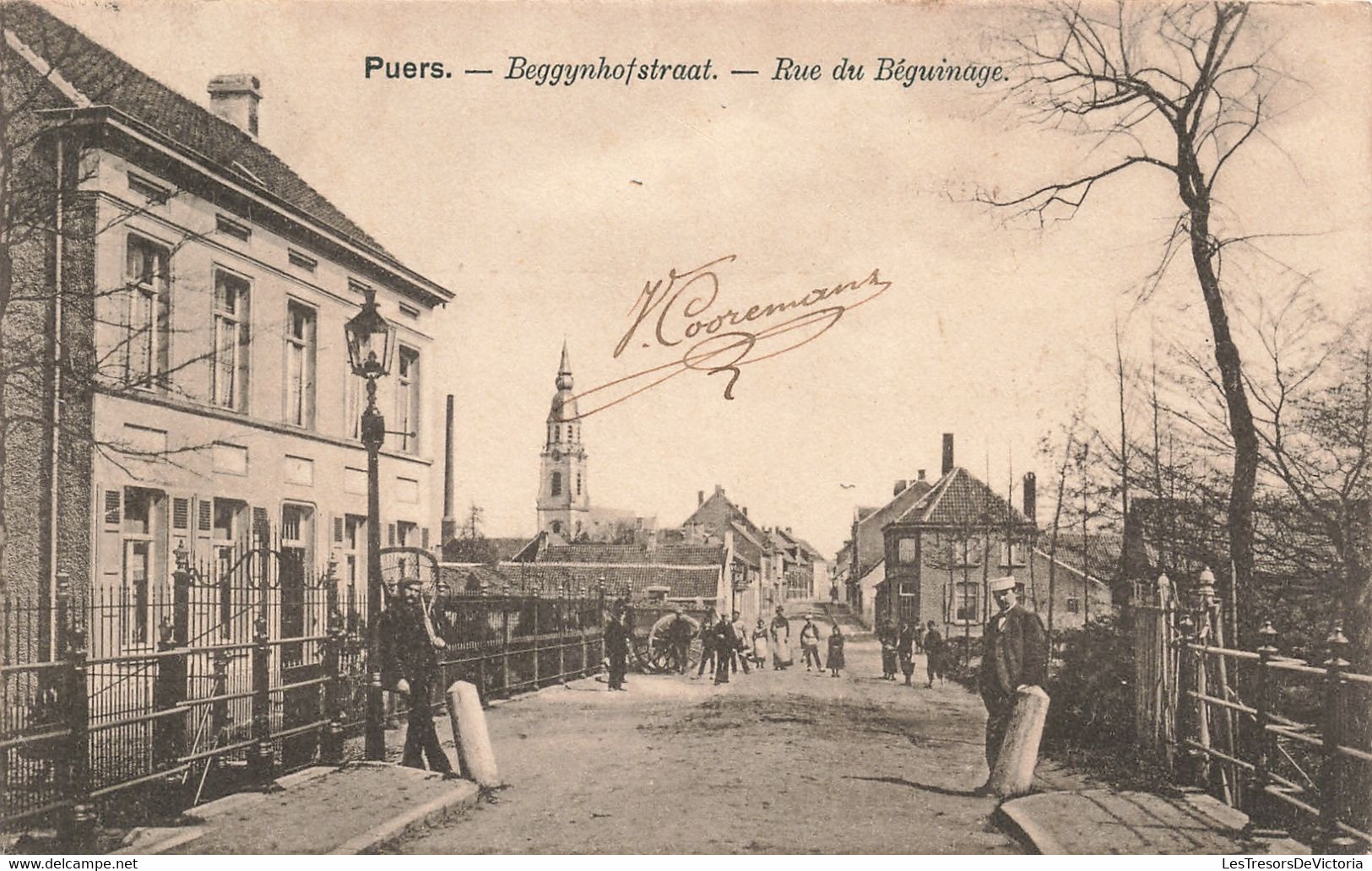 Belgique - Puers - Beggynhofstraat - Rue Du Béguinage - Edit. Baeté D'Hooghe - Animé - Carte Postale Ancienne - Puurs