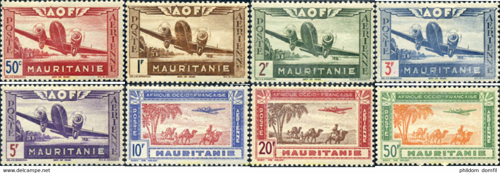 590542 HINGED MAURITANIA 1942 CAMELLO. - Used Stamps