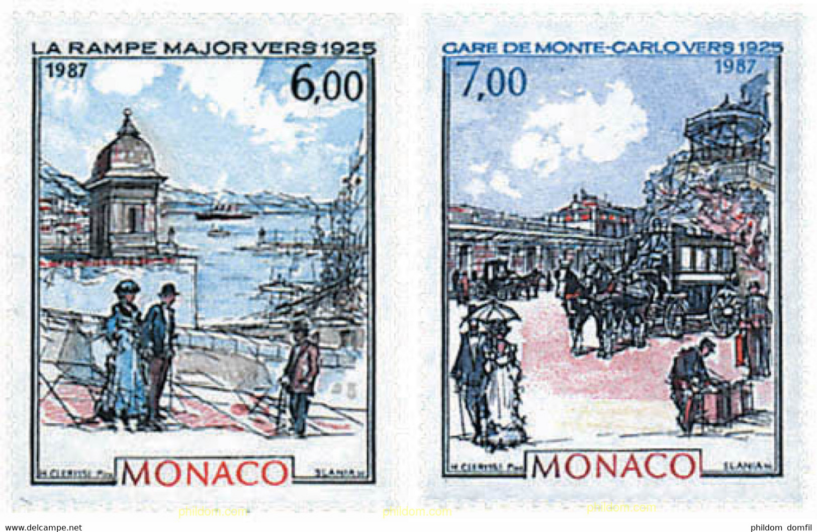 56088 MNH MONACO 1987 MONACO Y MONTECARLO EN LA BELLE EPOQUE - Autres & Non Classés