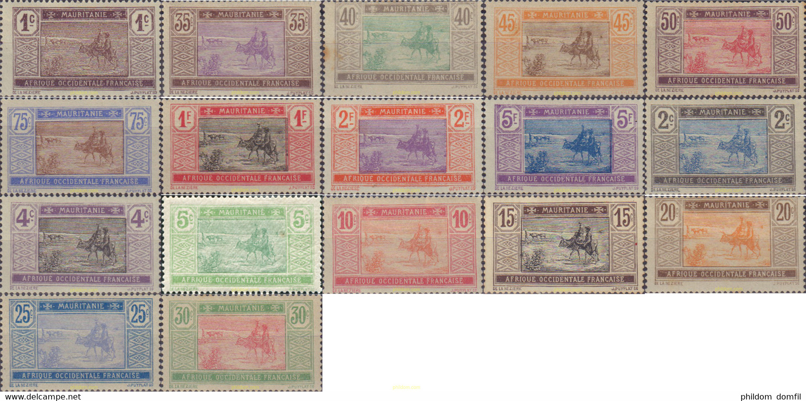 590128 HINGED MAURITANIA 1913 CRUZANDO EL DESIERTO - Used Stamps