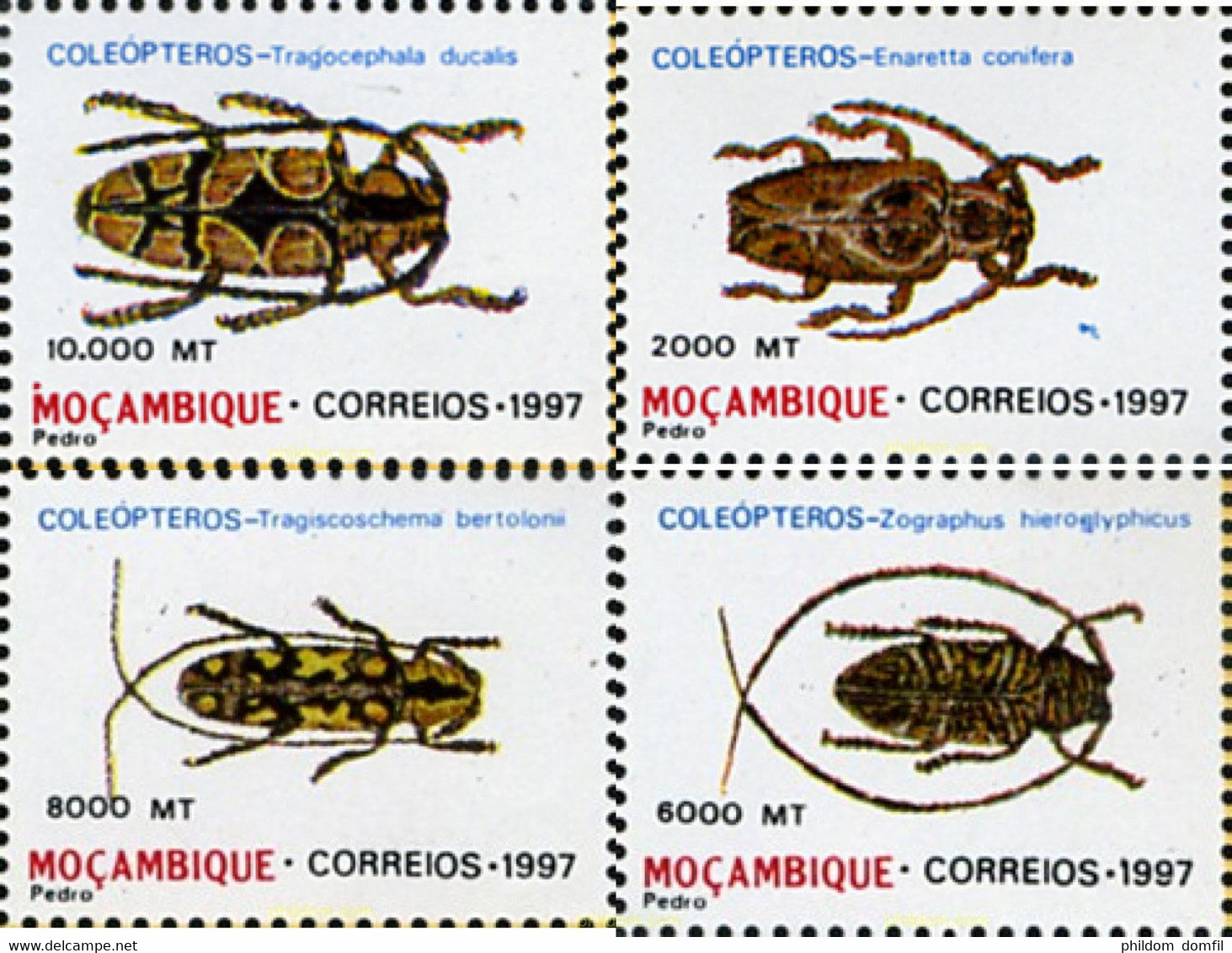 29426 MNH MOZAMBIQUE 1997 COLEOPTEROS - Spiders