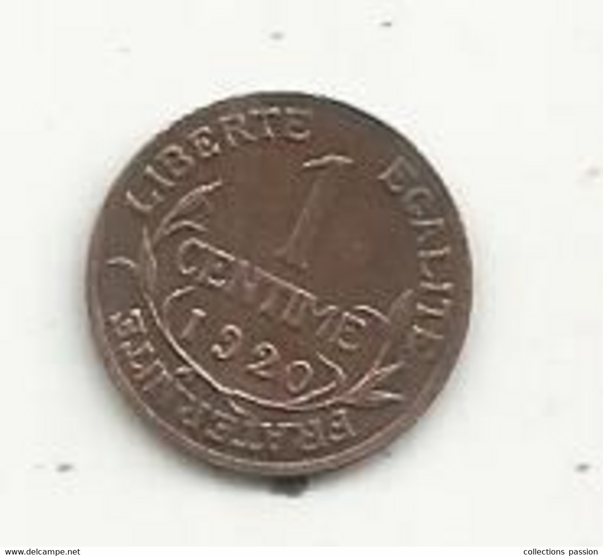JC, Monnaie , France , 1 Centime DUPUIS,  1920 ,  2 Scans - 1 Centime
