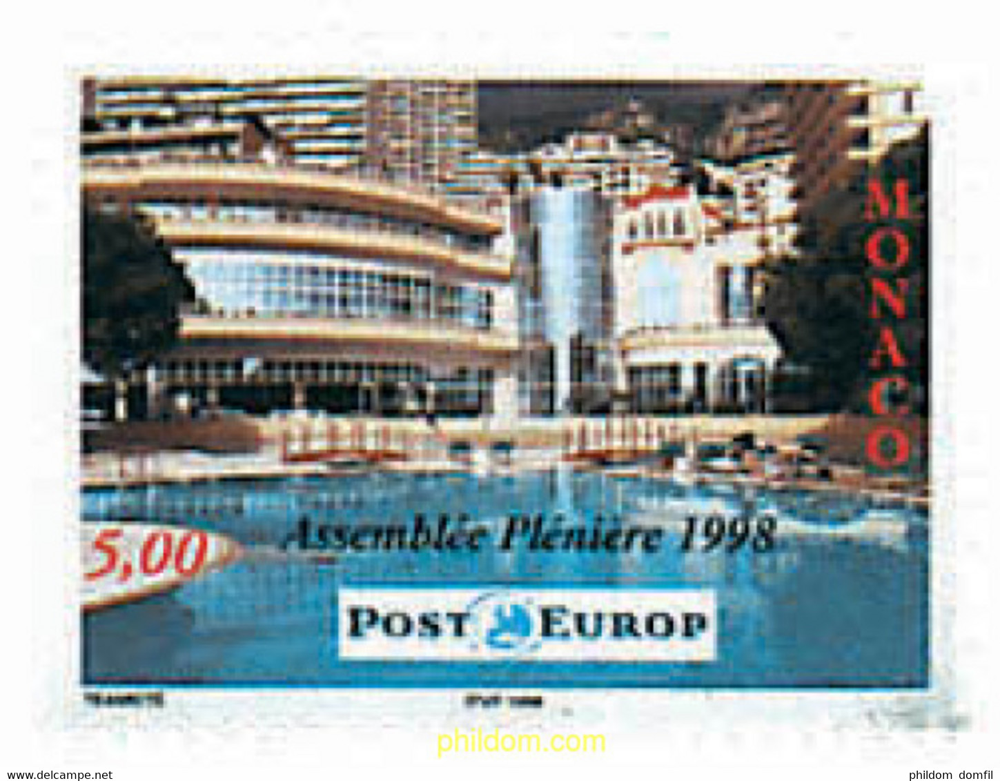 32494 MNH MONACO 1998 ASAMBLEA PLENARIA DE CORREOS DE EUROPA - Autres & Non Classés
